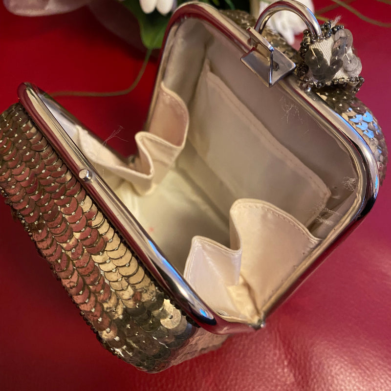 Vintage Pailletten-Minaudière