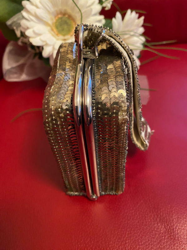 Vintage Pailletten-Minaudière
