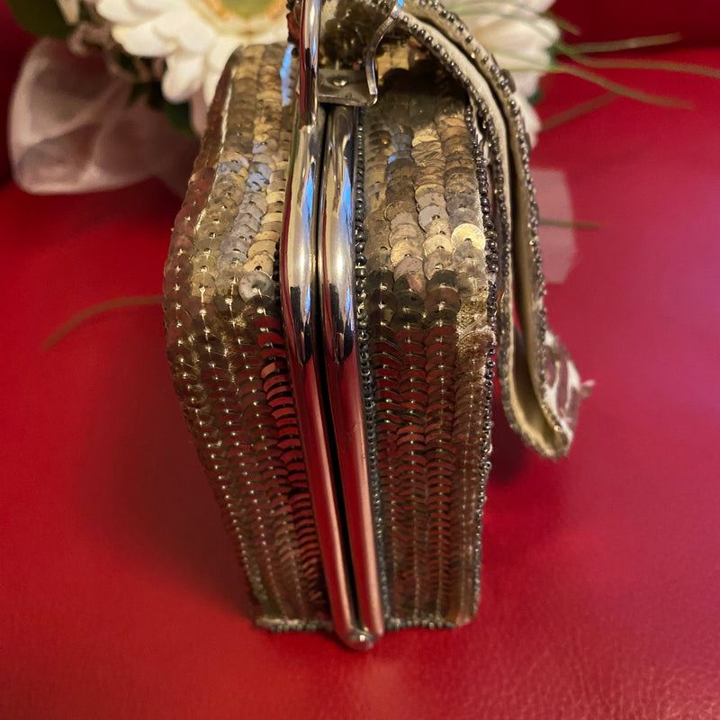 Vintage Pailletten-Minaudière