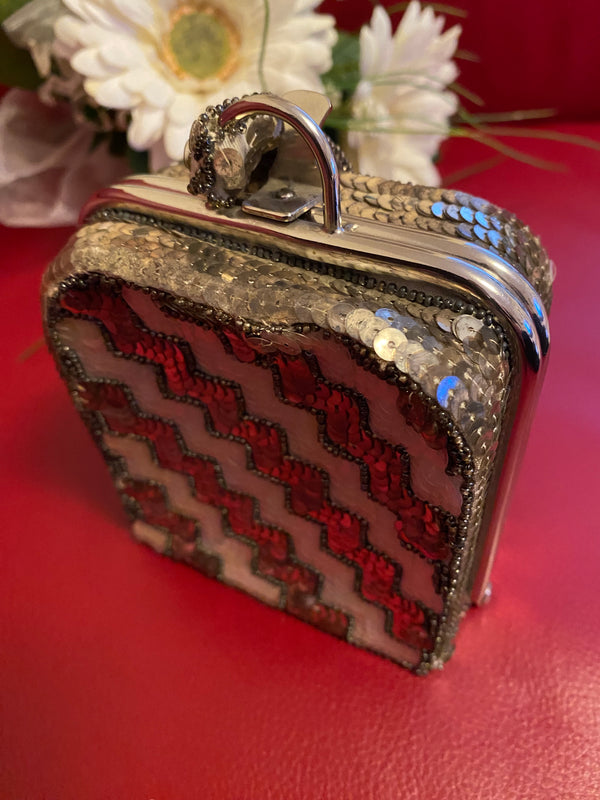 Vintage Pailletten-Minaudière