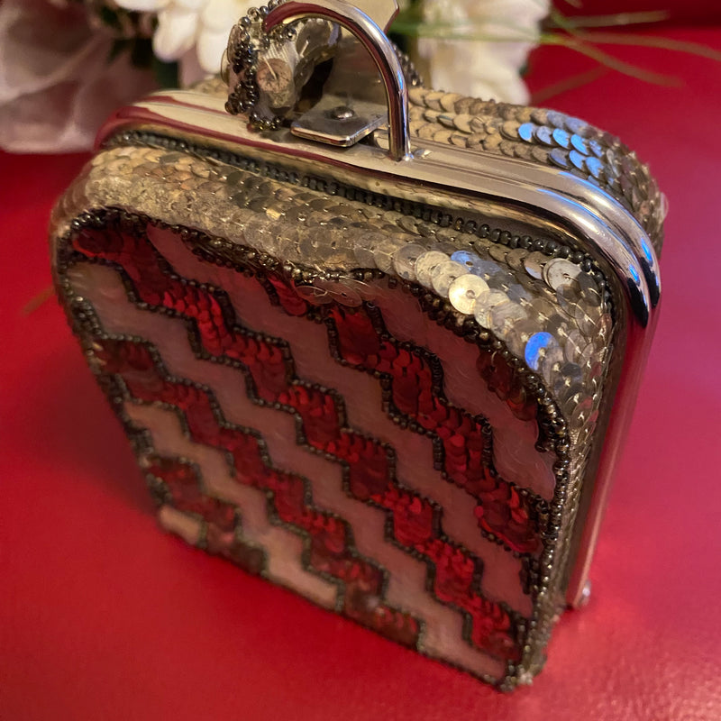 Vintage Pailletten-Minaudière