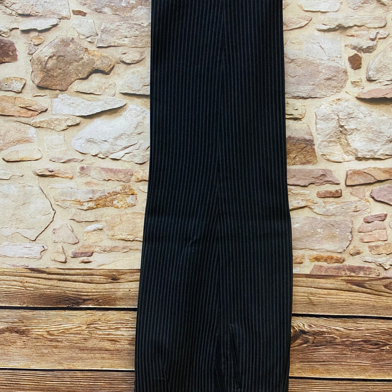 Grau-schwarz gestreifte Vintage Stresemannhose Bund 97 cm, Herren Größe 52