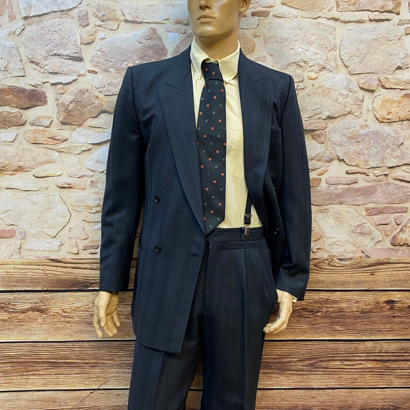 Vintage Nadelstreifen-Anzug – Babylon Berlin Stil, Gr. 50