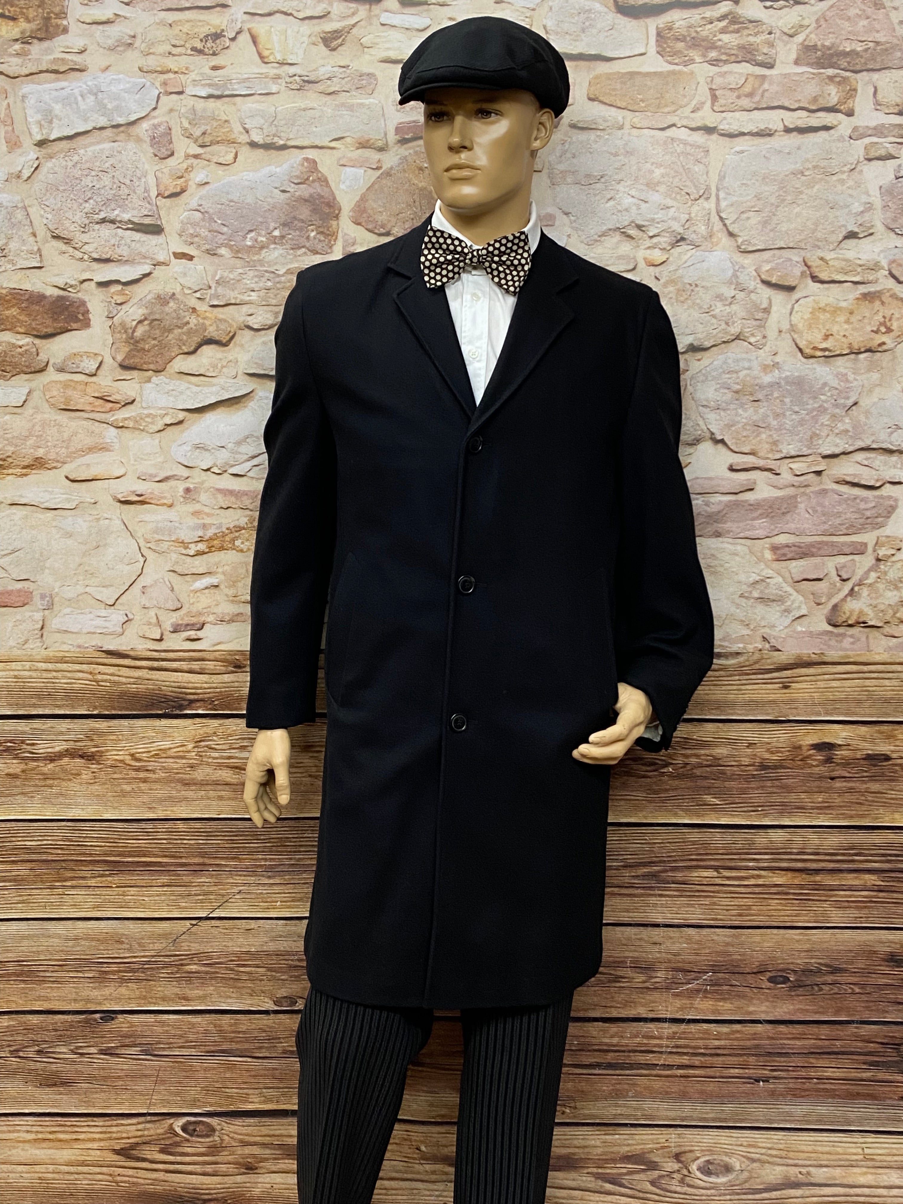 20er Jahre Babylon Berlin Outfit mit Stresemann-Hose und Mantel Gr.52