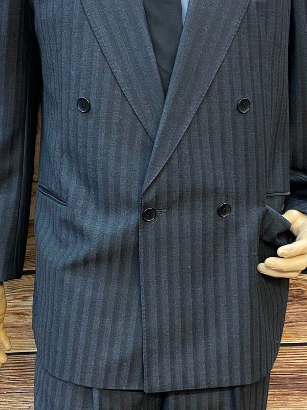 Vintage Nadelstreifen-Anzug im Stil von Babylon Berlin – Gr. 50/52
