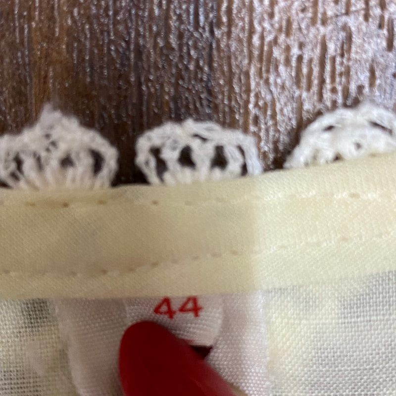 Vintage Dirndlbluse, 70er Jahre, Gr.44, mit Glockenärmel