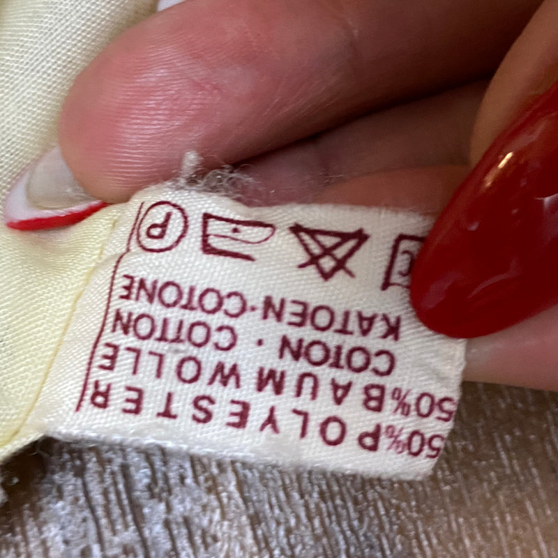 Vintage Dirndlbluse, 70er Jahre, Gr.44, mit Glockenärmel