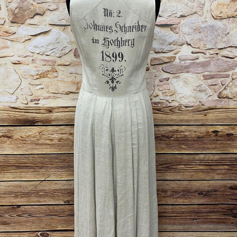 Langes Landhauskleid, Landhaus Kleid in beige Gr.38