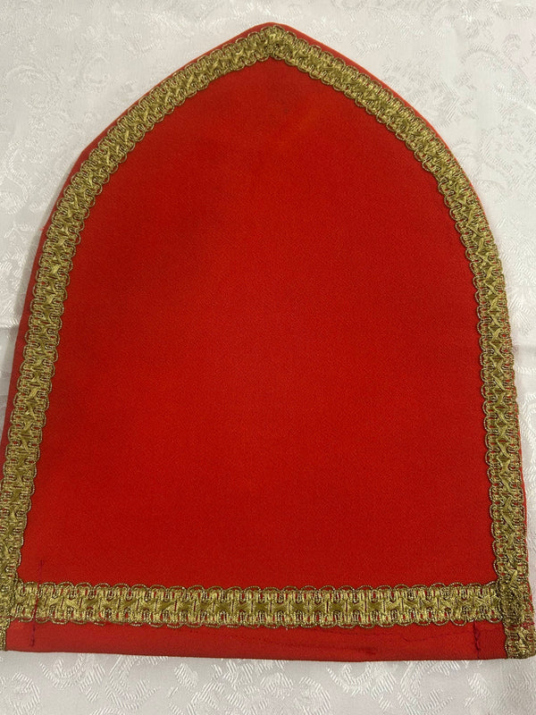 Hochwertige handgefertigte Bischof-Mitra – One Size