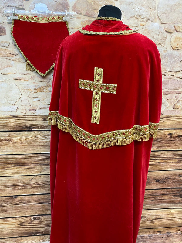 Bischofskostüm / Nikolausgewand – Gr. 54 – sehr hochwertig & 4-teilig