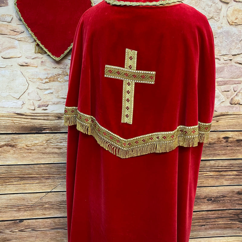 Bischofskostüm / Nikolausgewand – Gr. 54 – sehr hochwertig & 4-teilig