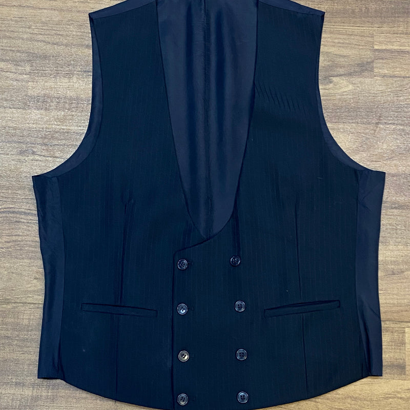 Blaue Smokingweste Vintage Herrenmode Gr.48