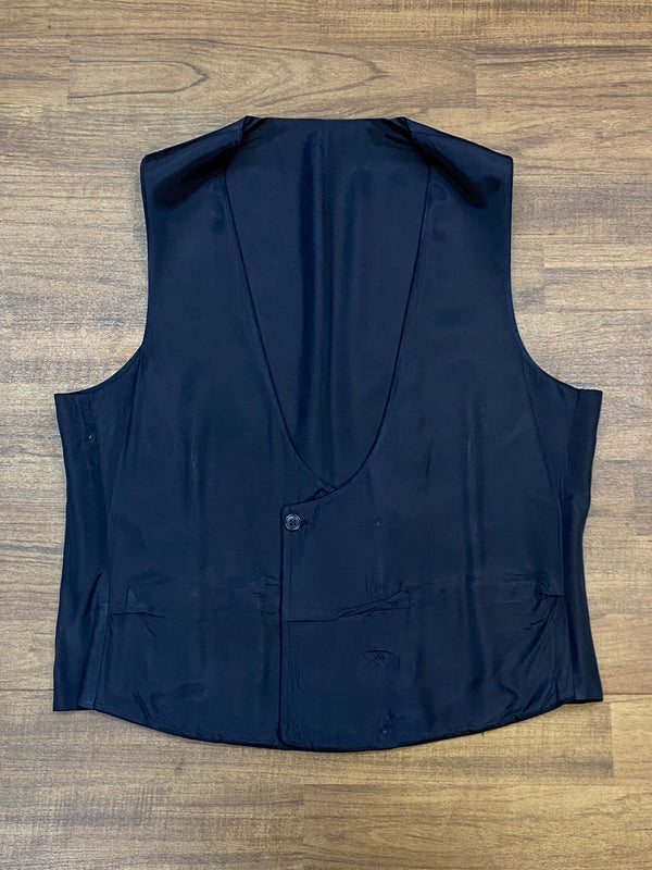 Blaue Smokingweste Vintage Herrenmode Gr.48