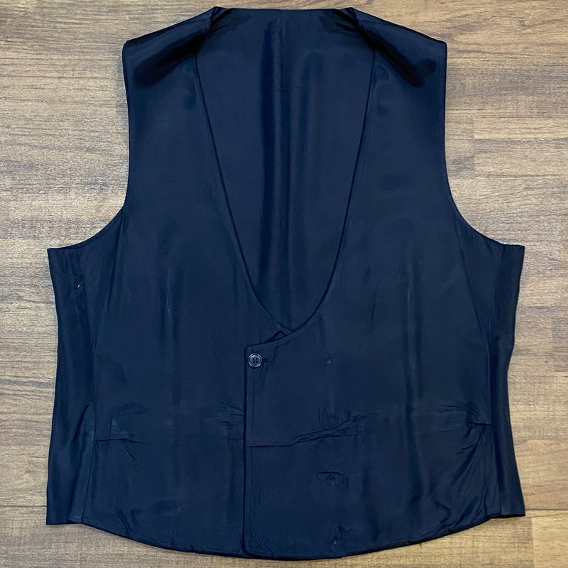 Blaue Smokingweste Vintage Herrenmode Gr.48