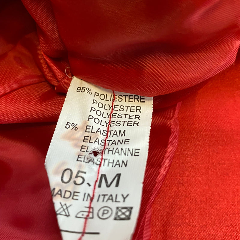 „Pflegeetikett roter Damen Bolero Made in Italy“
