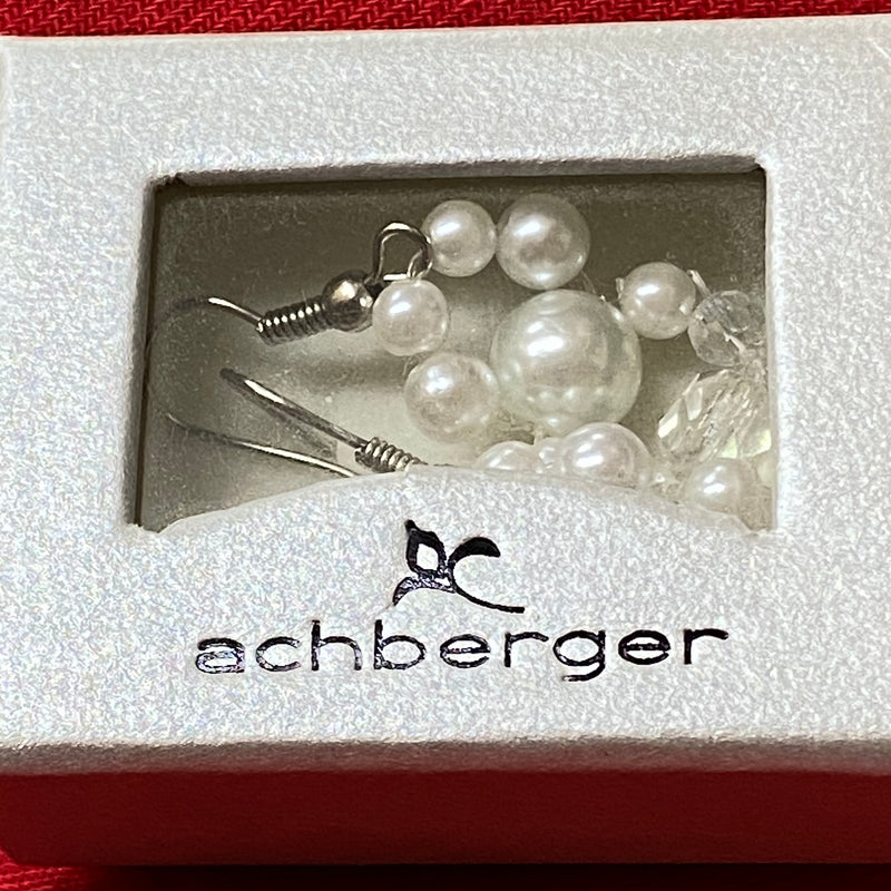 Braut Ohrringe hängend mit Perlen