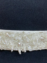 Ceinture de mariée avec accessoires pour cheveux comme ensemble pour la mariée