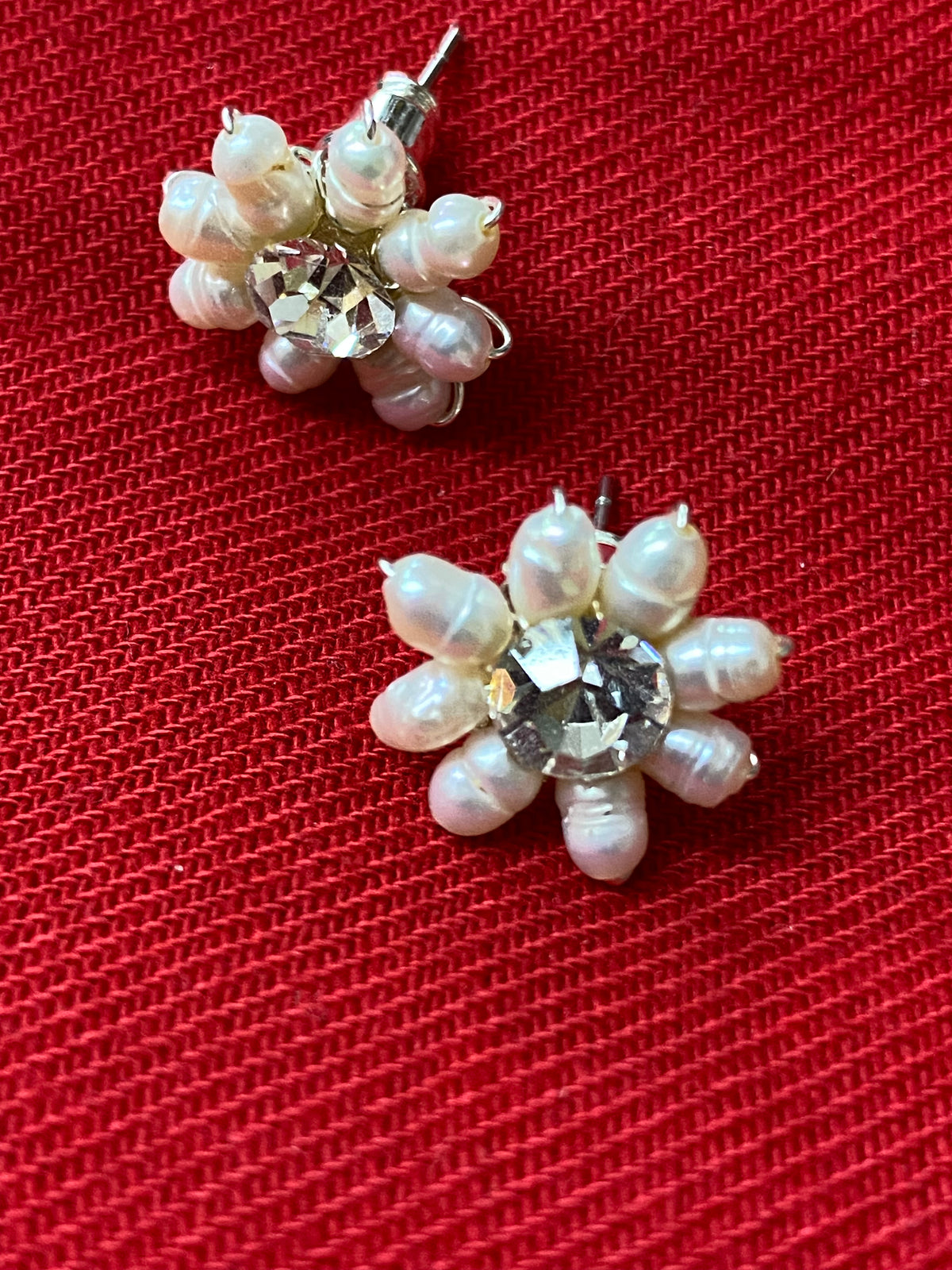 Boucles d'oreilles clous de mariée