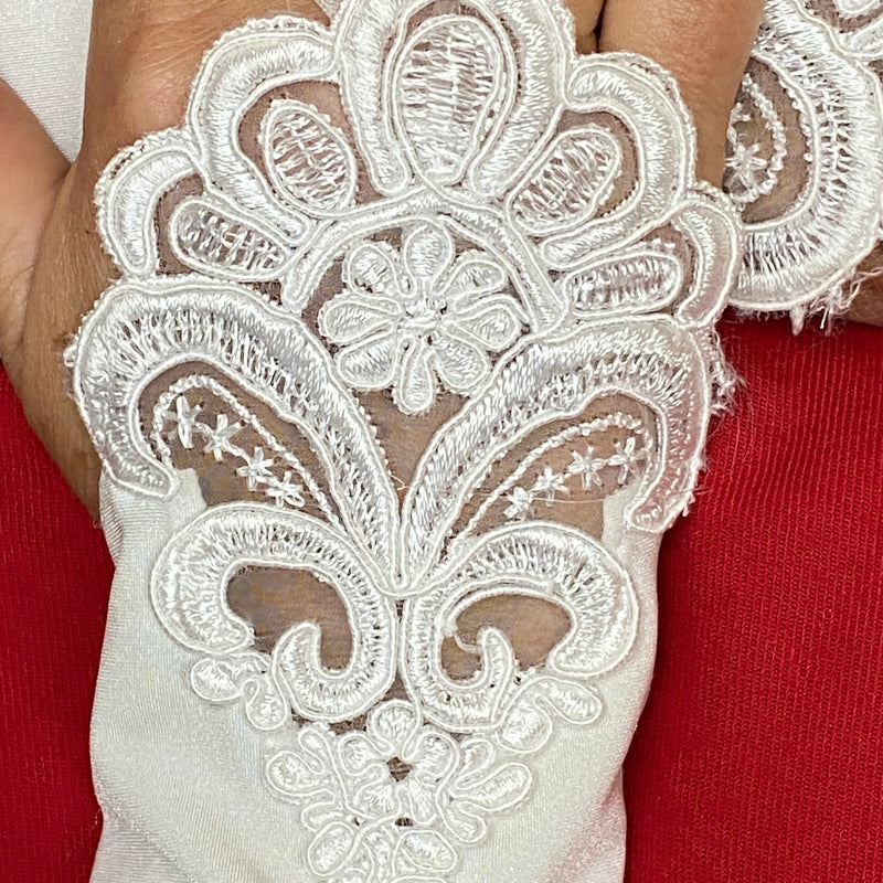 Fingerlose Brauthandschuhe in ivory, Vintage