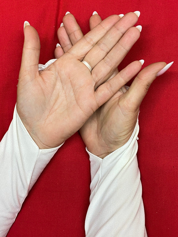 Fingerlose Brauthandschuhe in ivory, Vintage