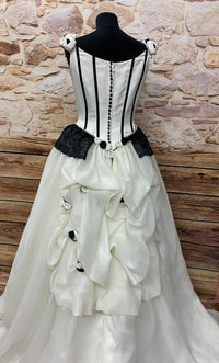 Robe de mariée de haute qualité Steampunk vintage robe de mariée victorienne taille M unique