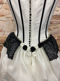 Hochwertiges Brautkleid Steampunk Vintage Viktorianisch Hochzeitskleid Gr.M Unikat