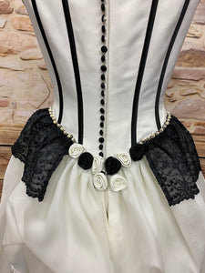 Hochwertiges Brautkleid Steampunk Vintage Rokoko Viktorianisch Hochzeitskleid Gr.38 Unikat