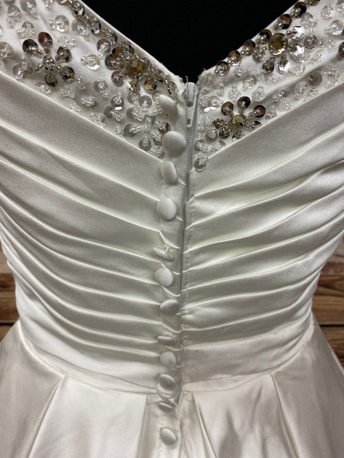 Robe de mariée vintage style années 50 taille 36 Ivoire, robe jupon