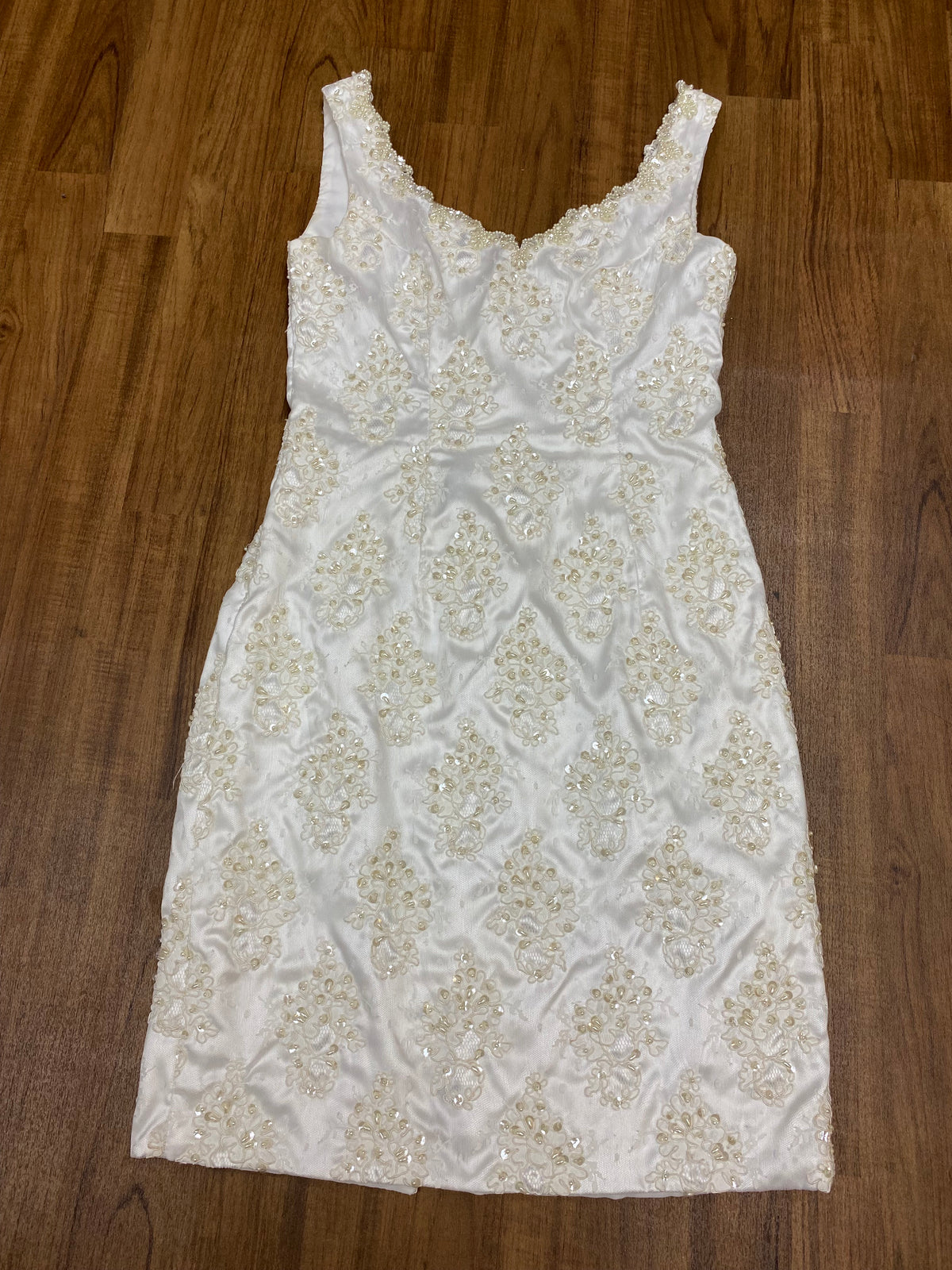 Robe de mariée vintage taille 38 courte, robe de cocktail 