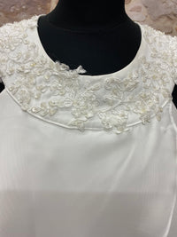 Robe de mariée vintage de l'état civil taille 48, avec volant