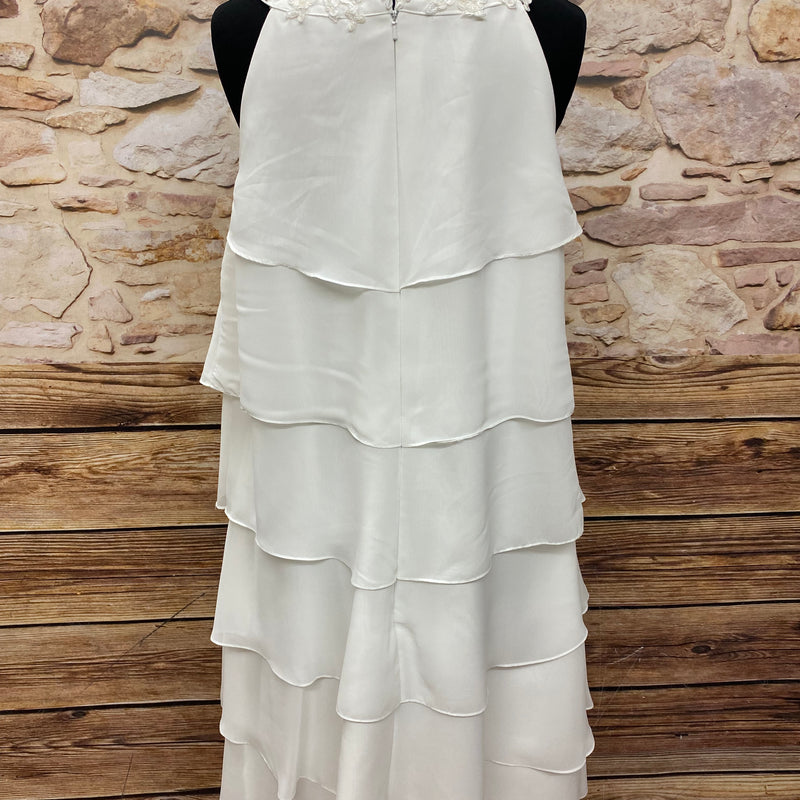 Luftiges Vintage-Layer-Kleid in Ivory – Gr. 48