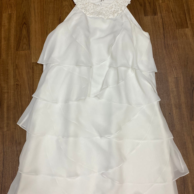 Vintage Standesamt Brautkleid Gr.48, mit Volant