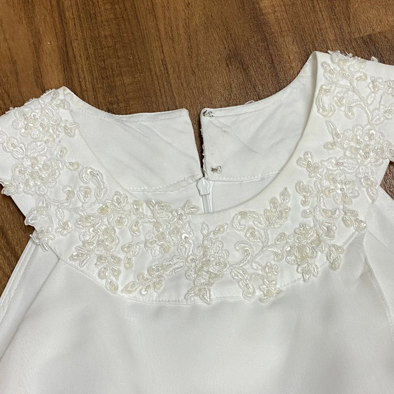Luftiges Vintage-Layer-Kleid in Ivory – Gr. 48