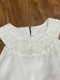 Robe de mariée vintage de l'état civil taille 48, avec volant