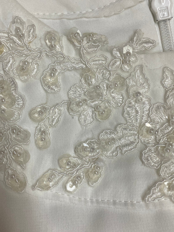Luftiges Vintage-Layer-Kleid in Ivory – Gr. 48