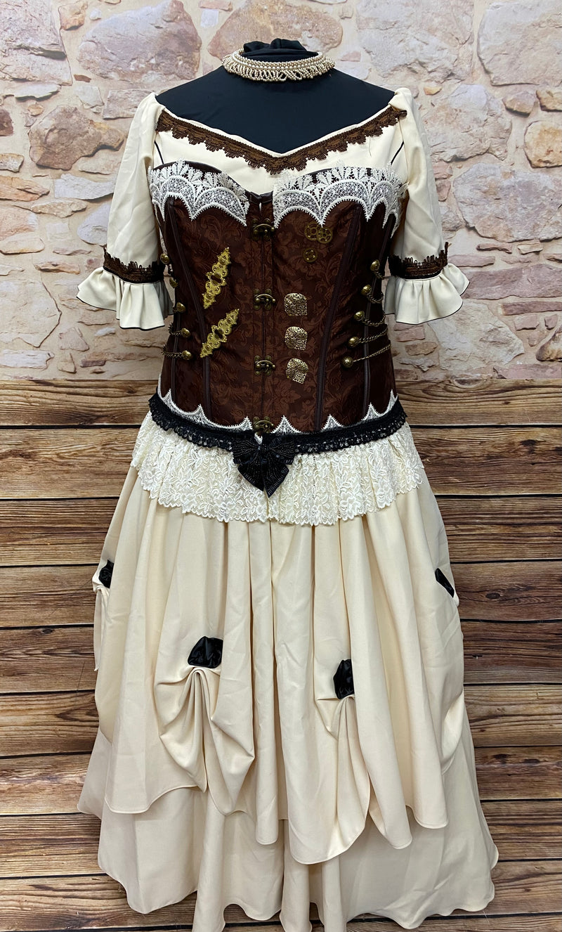 Steampunk-Brautkleid Gr.50