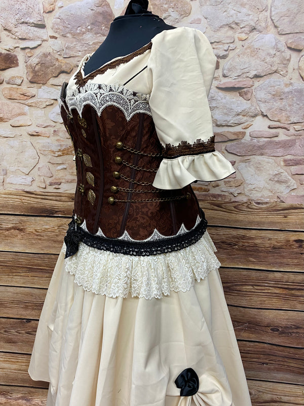 Brautkleid Steampunk Hochzeit Gr.50