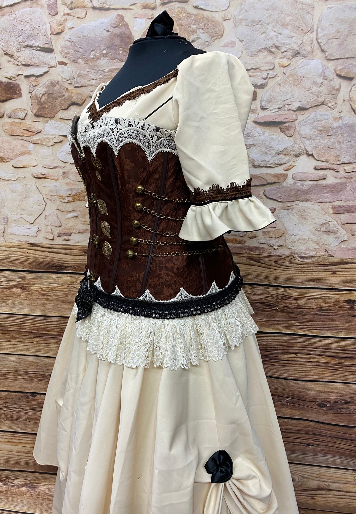 Brautkleid Steampunk Hochzeit Gr.50