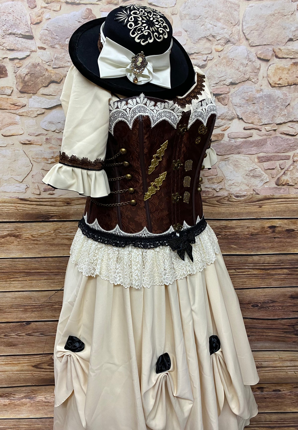 Brautkleid Steampunk Hochzeit Gr.50