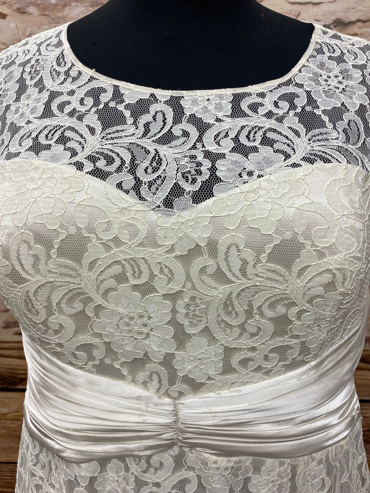 Robe de mariée vintage, grande taille, taille 54