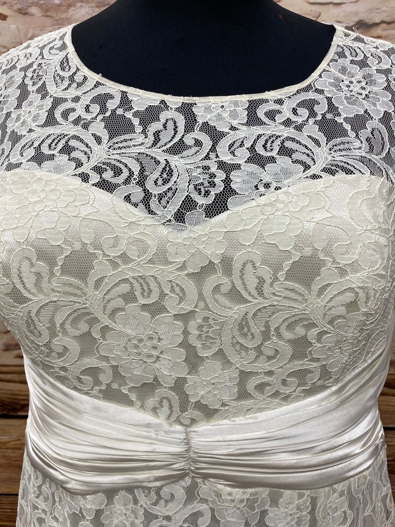 Robe de mariée vintage, grande taille, taille 54