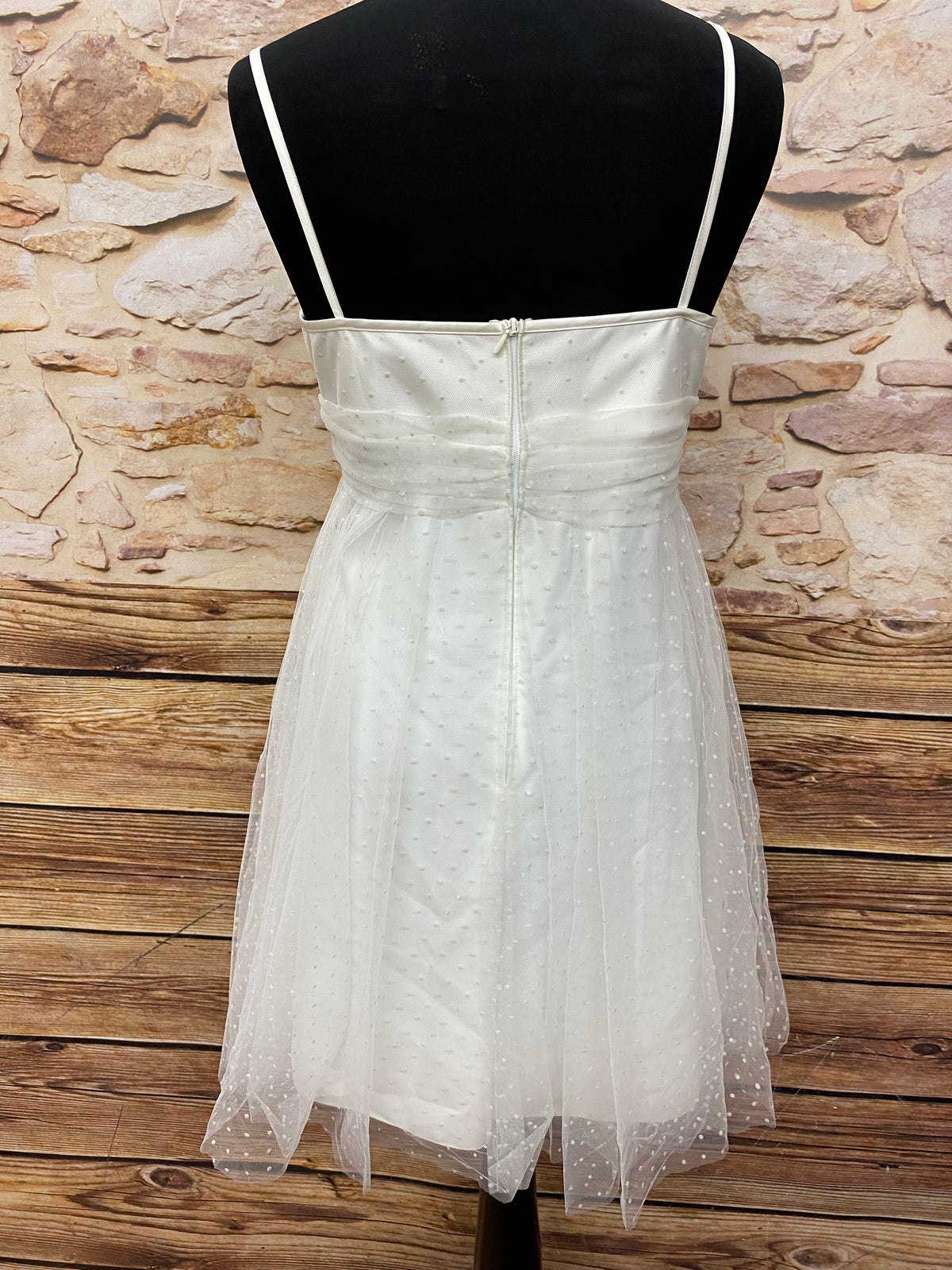 Robe de mariée vintage, longueur genou de Lilly taille 42 