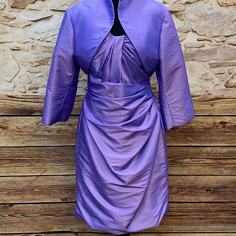 „Brautmutterkleid lila mit Bolero Kelsey Rose Gr 42 Vorderansicht