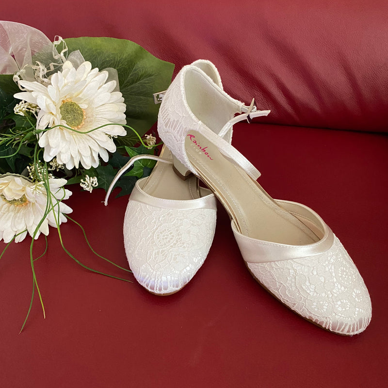 Brautschuh Mickie von der Marke Rainbow Club Gr.37 in Ivory