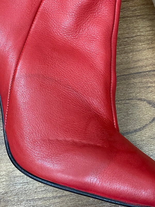 Rote Damen Stiefelette von Buffalo Gr.41