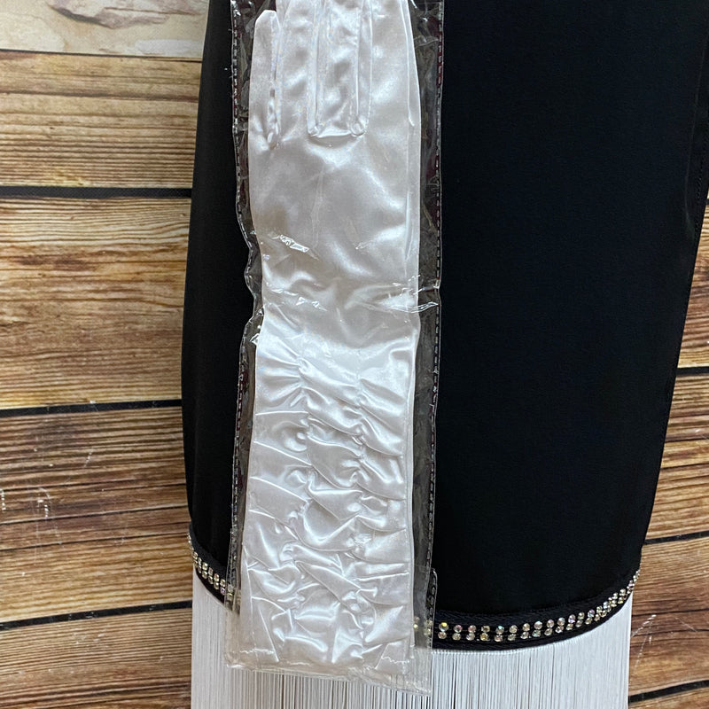 Schwarzes Charleston-Kleid, Kostüm im 20er Jahre Stil, hochwertig, Unikat, Gr.46