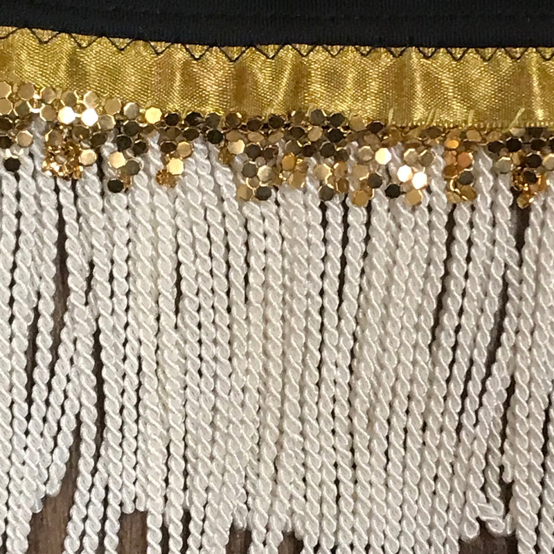 Hochwertiges Flapperkleid 20er Jahre Mode, Charlestonkleid Gr.34 schwarz/gold