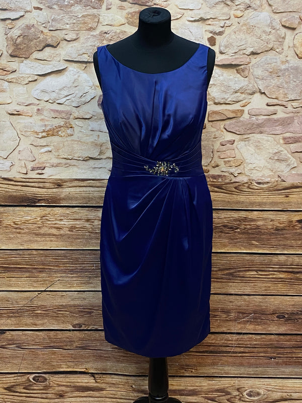 „Cocktailkleid navy ohne Jäckchen Set Gr 38 elegant