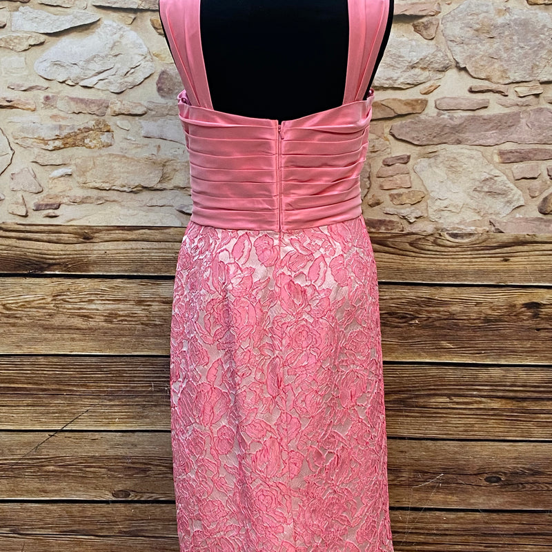 „Cocktailkleid rosa John Charles London Gr 42 elegant Rückansicht
