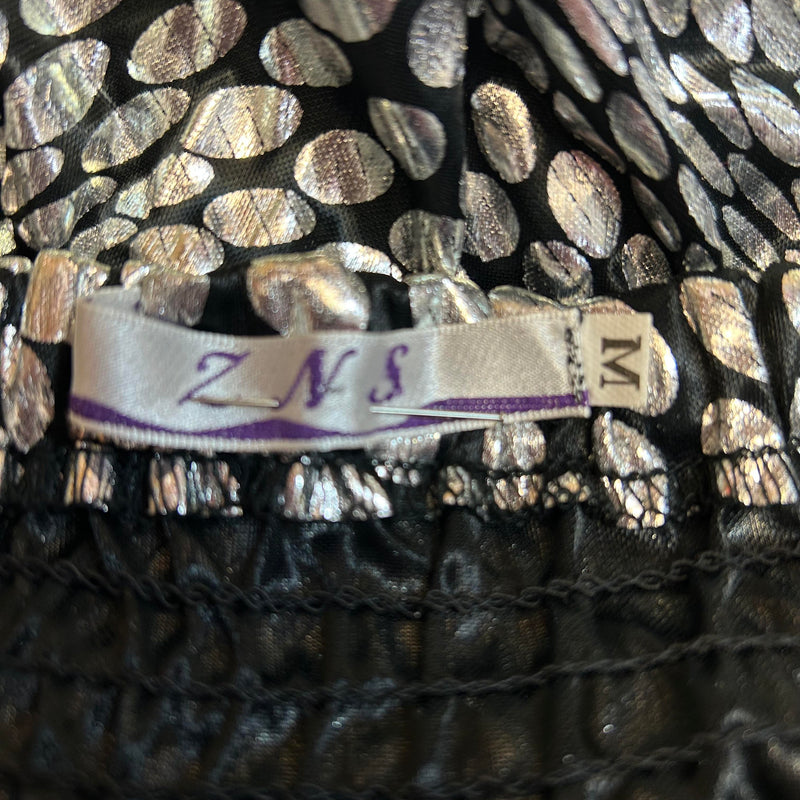 „Vintage Cocktailkleid schwarz Pailletten trägerlos Gr 38 Innenedikett“